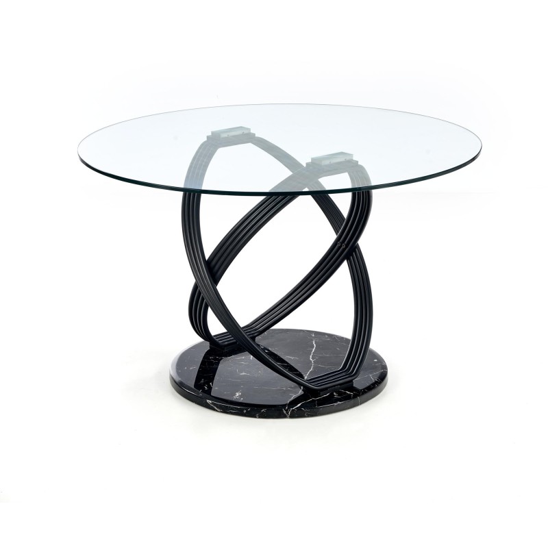 'OPTICO Table, Top - Transparent, Legs - Black' 'OPTICO Table, Top - Transparent, Legs - Black'