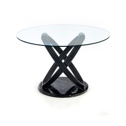 'OPTICO Table, Top - Transparent, Legs - Black' 'OPTICO Table, Top - Transparent, Legs - Black'