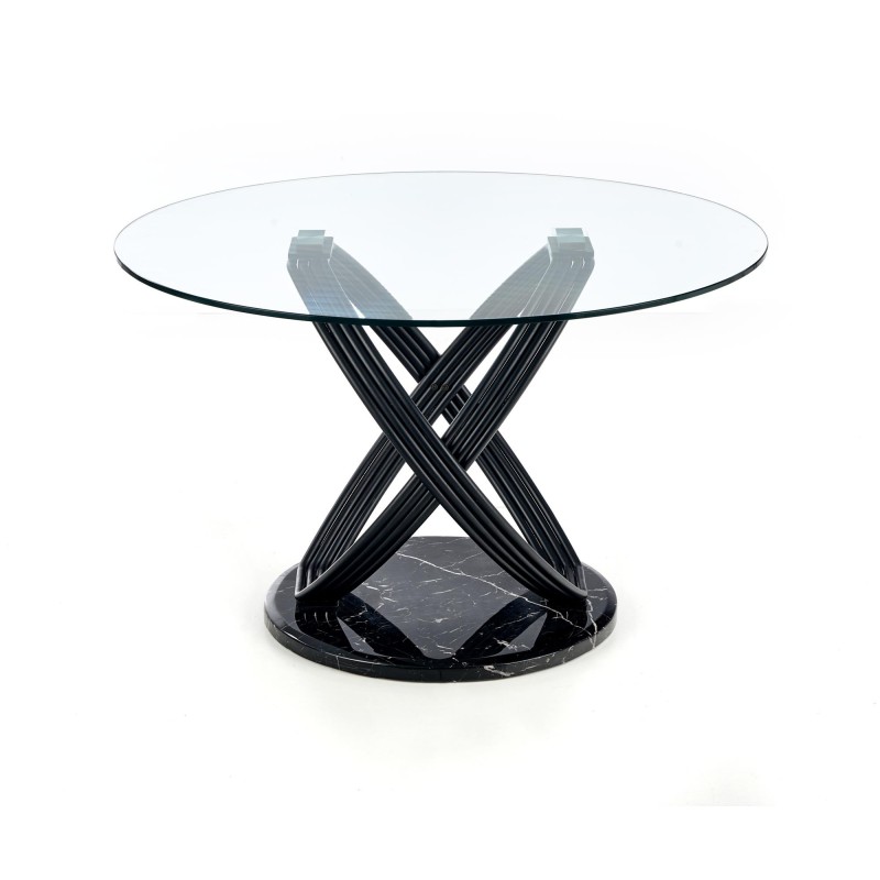 'OPTICO Table, Top - Transparent, Legs - Black' 'OPTICO Table, Top - Transparent, Legs - Black'