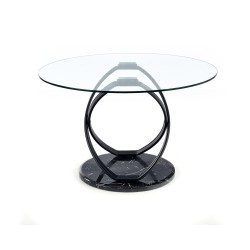'OPTICO Table, Top - Transparent, Legs - Black' 'OPTICO Table, Top - Transparent, Legs - Black'