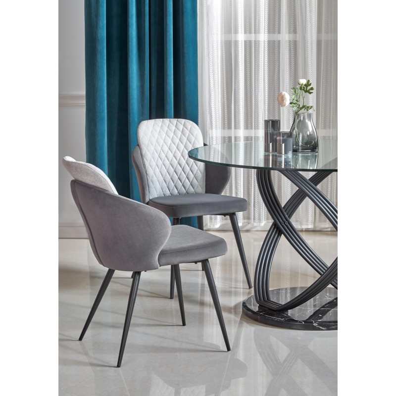 'OPTICO Table, Top - Transparent, Legs - Black' 'OPTICO Table, Top - Transparent, Legs - Black'
