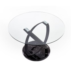 'OPTICO Table, Top - Transparent, Legs - Black' 'OPTICO Table, Top - Transparent, Legs - Black'