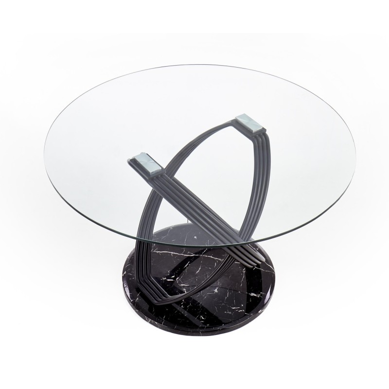 'OPTICO Table, Top - Transparent, Legs - Black' 'OPTICO Table, Top - Transparent, Legs - Black'