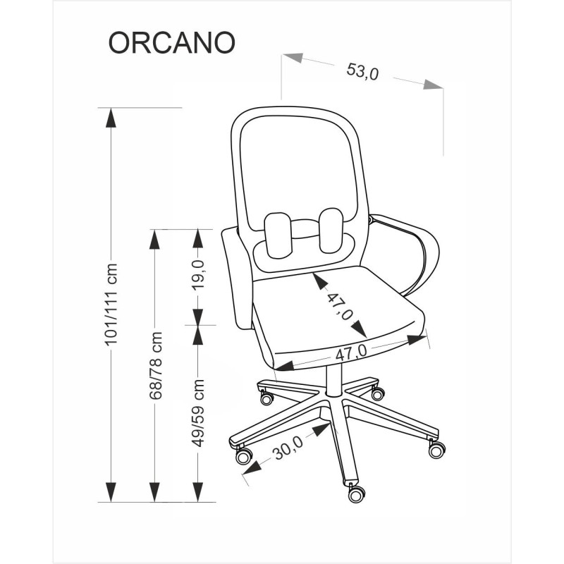 ORCANO fotel gabinetowy czarny (1p 1szt) ORCANO fotel gabinetowy czarny (1p 1szt)
