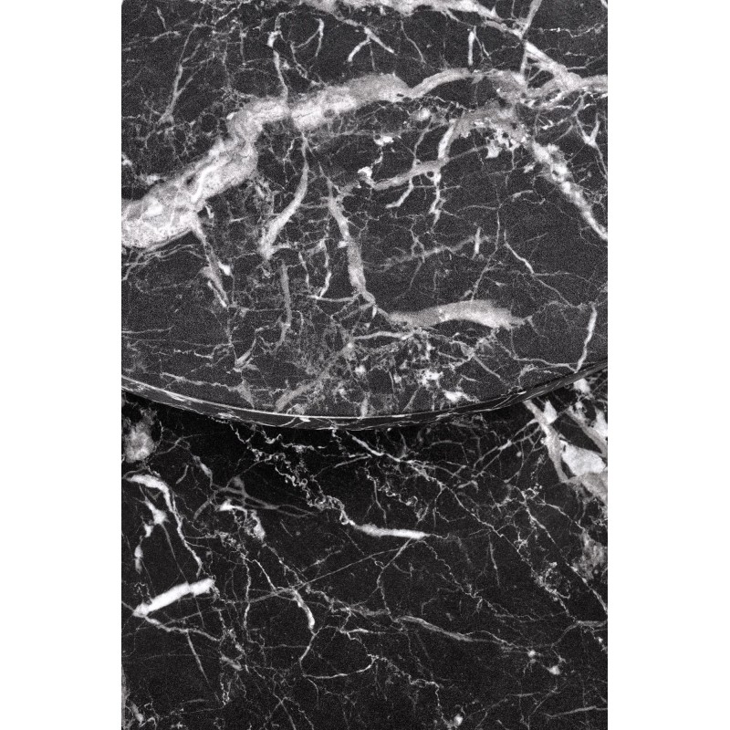 'OREO Set of Two Benches Black Marble / Black' 'OREO Set of Two Benches Black Marble / Black'