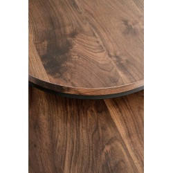 'OREO Set of Two Benches Walnut / Black' 'OREO Set of Two Benches Walnut / Black'
