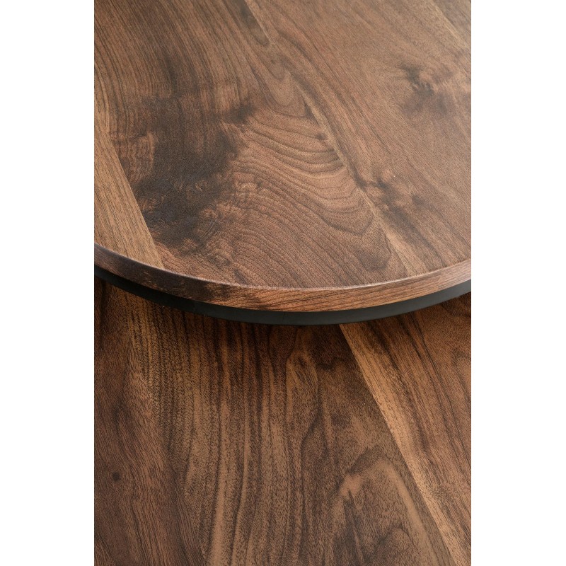 'OREO Set of Two Benches Walnut / Black' 'OREO Set of Two Benches Walnut / Black'