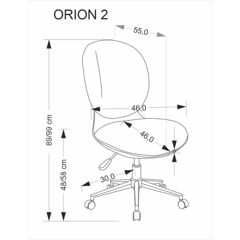 ORION 2 fotel młodzieżowy, biały - jasny popiel (1p 1szt) ORION 2 fotel młodzieżowy, biały - jasny popiel (1p 1szt)