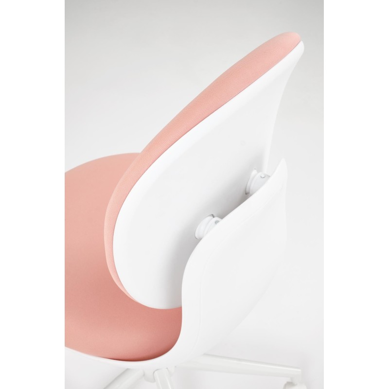 'ORION 2 Youth Armchair, White - Light Pink' 'ORION 2 Youth Armchair, White - Light Pink'