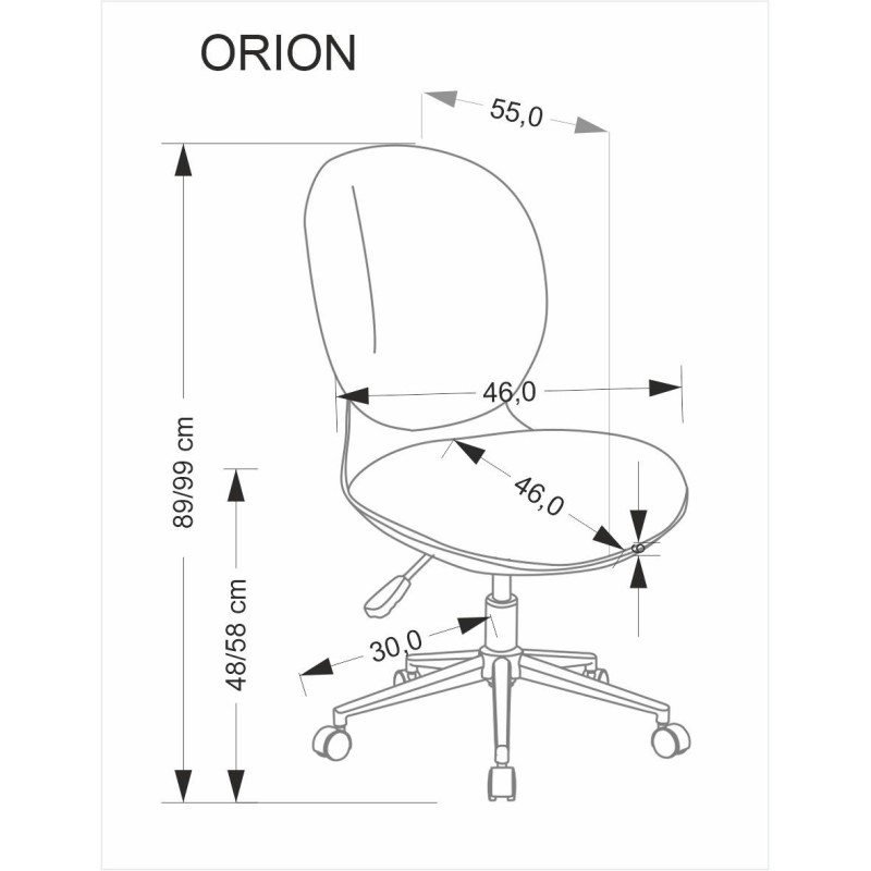 'ORION Youth Armchair, Black - Ash' 'ORION Youth Armchair, Black - Ash'
