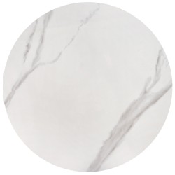 'OSARIO Set of 2 White Marble / White Benches' 'OSARIO Set of 2 White Marble / White Benches'