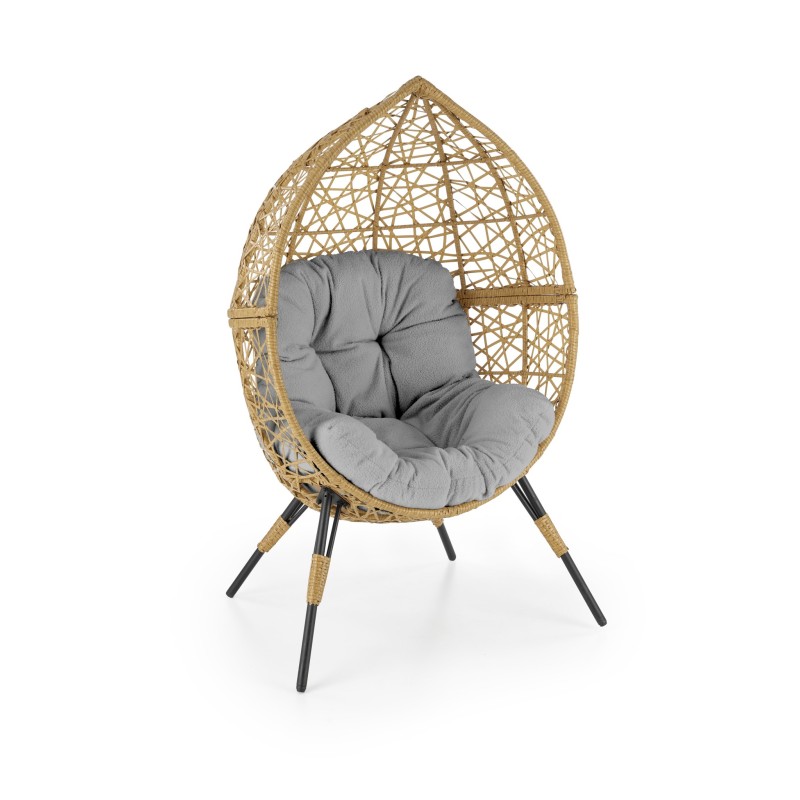 'OSKAR Garden Armchair, Natural / Light Ash'