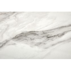 'OSMAN Extendable Table, White Marble / Black' 'OSMAN Extendable Table, White Marble / Black'
