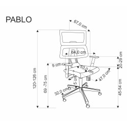 'PABLO Office Chair in Ash Grey / Black' 'PABLO Office Chair in Ash Grey / Black'