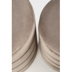 'PACHO Set of 2 Poufs, Beige' 'PACHO Set of 2 Poufs, Beige'