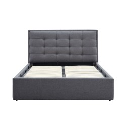 'PADVA 120cm Bed with Storage in Ash Grey' 'PADVA 120cm Bed with Storage in Ash Grey'