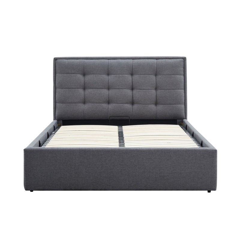 'PADVA 120cm Bed with Storage in Ash Grey' 'PADVA 120cm Bed with Storage in Ash Grey'