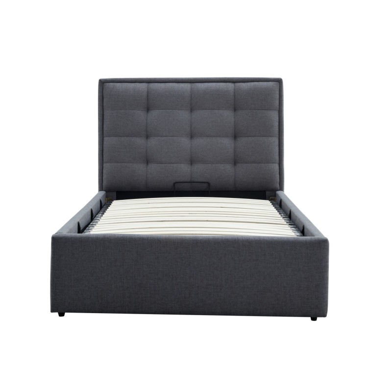 'PADVA 90cm Bed with Storage in Ash Grey' 'PADVA 90cm Bed with Storage in Ash Grey'