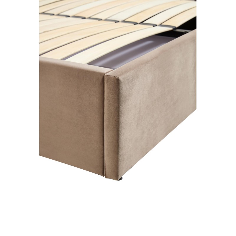 'PALAZZO Bed 160, Beige / Gold' 'PALAZZO Bed 160, Beige / Gold'