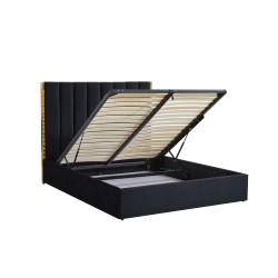 'PALAZZO Bed 160, Black / Gold' 'PALAZZO Bed 160, Black / Gold'