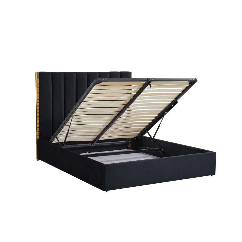 'PALAZZO Bed 160, Black / Gold' 'PALAZZO Bed 160, Black / Gold'