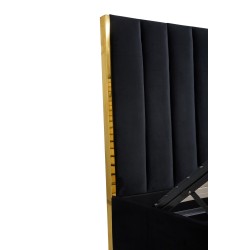 'PALAZZO Bed 160, Black / Gold' 'PALAZZO Bed 160, Black / Gold'