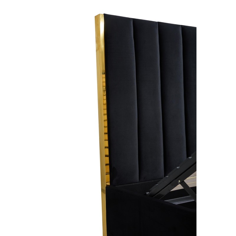 'PALAZZO Bed 160, Black / Gold' 'PALAZZO Bed 160, Black / Gold'