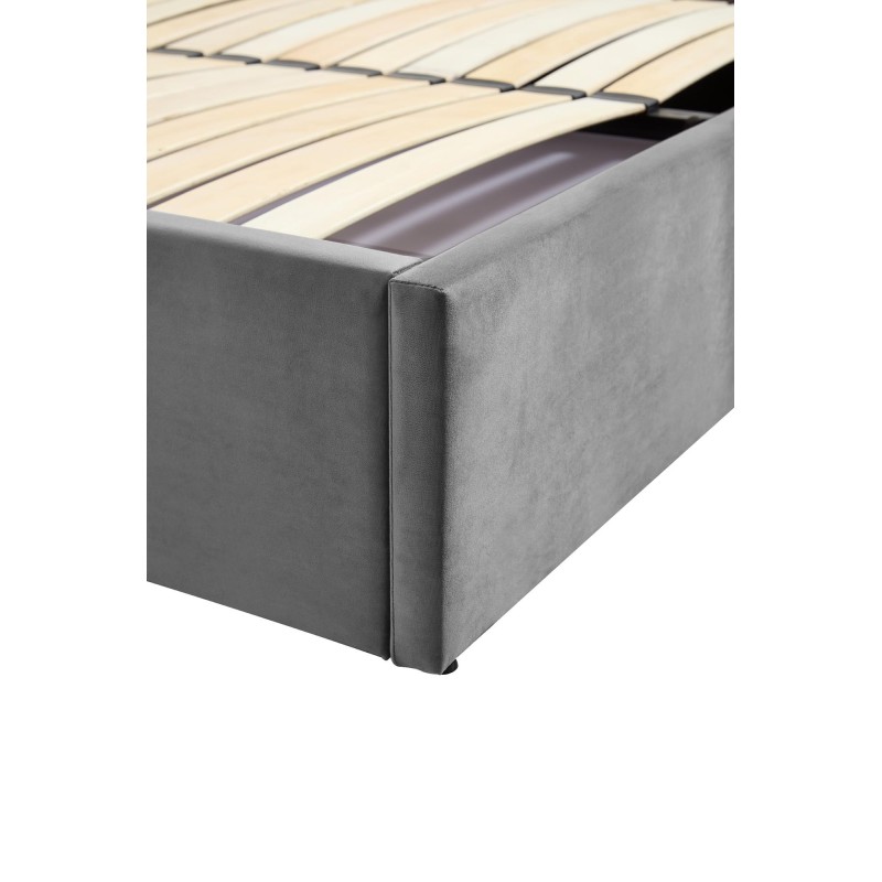 'PALAZZO Bed 160, Ash Grey / Silver' 'PALAZZO Bed 160, Ash Grey / Silver'