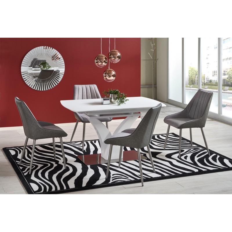 'PALERMO Extendable Table in Matte White'
