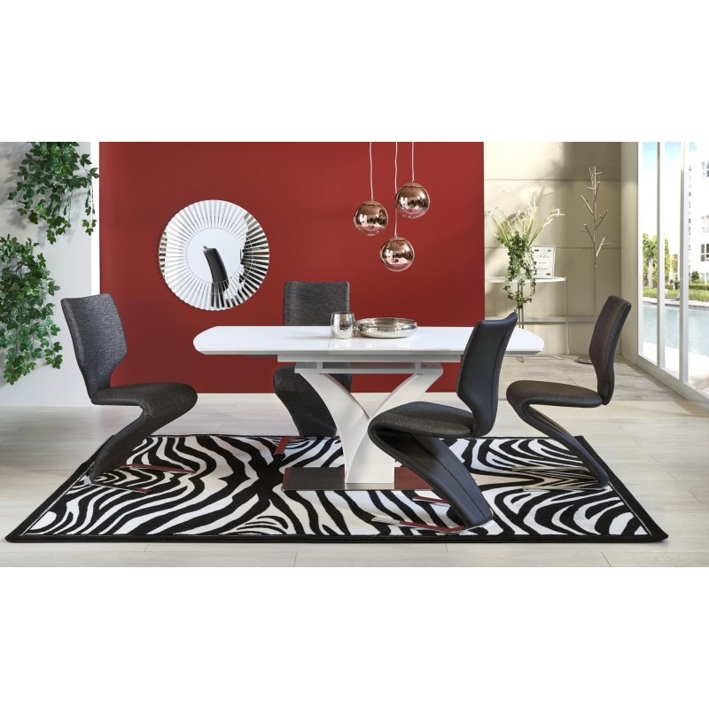 'PALERMO Extendable Table in Matte White' 'PALERMO Extendable Table in Matte White'