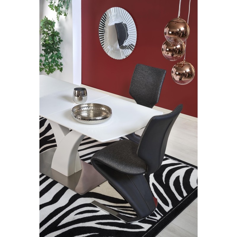 'PALERMO Extendable Table in Matte White' 'PALERMO Extendable Table in Matte White'