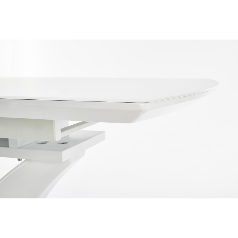 'PALERMO Extendable Table in Matte White' 'PALERMO Extendable Table in Matte White'
