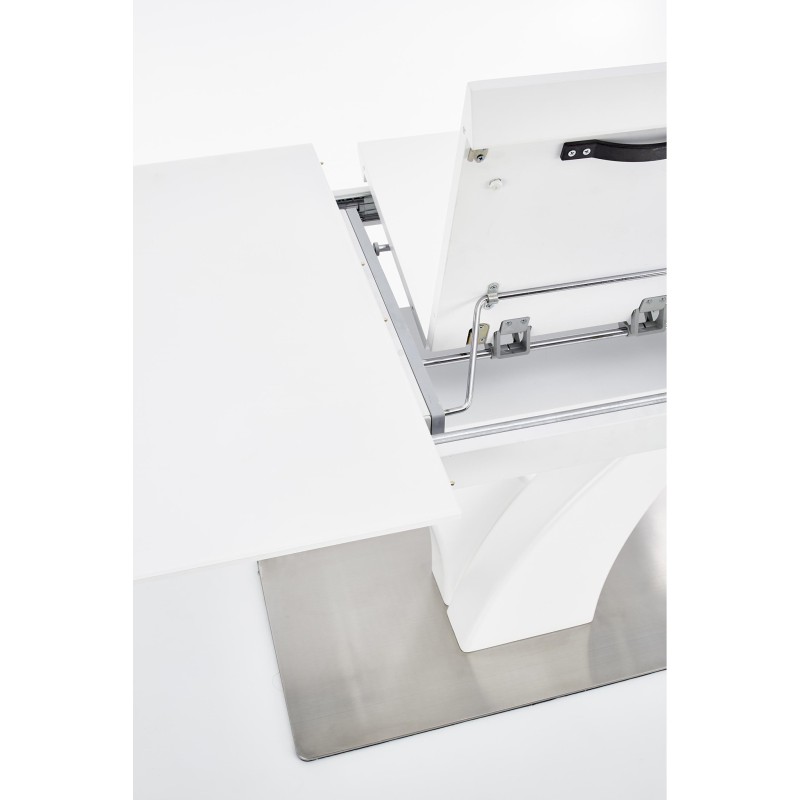 'PALERMO Extendable Table in Matte White' 'PALERMO Extendable Table in Matte White'