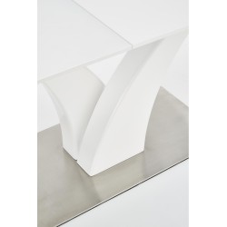 'PALERMO Extendable Table in Matte White' 'PALERMO Extendable Table in Matte White'