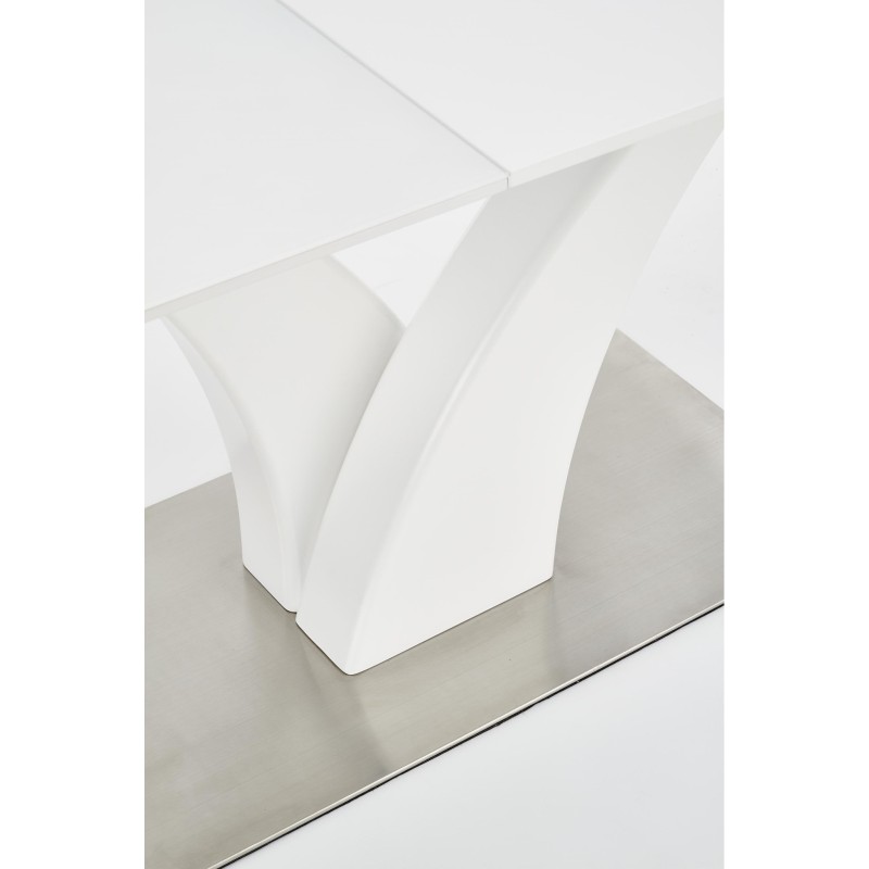 'PALERMO Extendable Table in Matte White' 'PALERMO Extendable Table in Matte White'