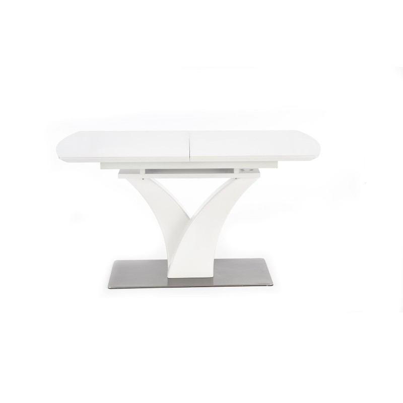 'PALERMO Extendable Table in Matte White' 'PALERMO Extendable Table in Matte White'