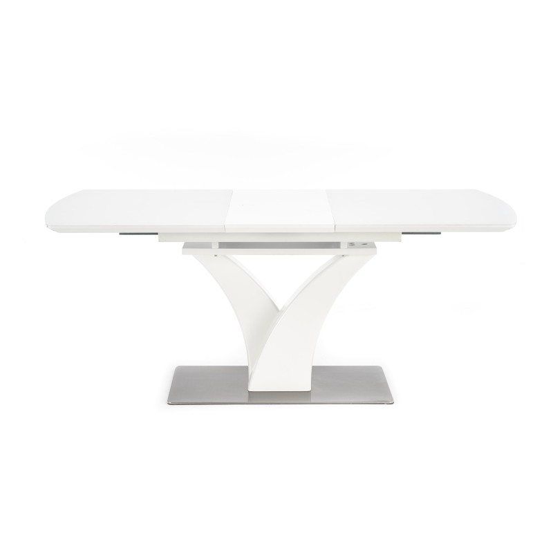 'PALERMO Extendable Table in Matte White' 'PALERMO Extendable Table in Matte White'