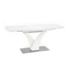 'PALERMO Extendable Table in Matte White' 'PALERMO Extendable Table in Matte White'