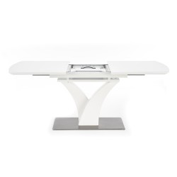 'PALERMO Extendable Table in Matte White' 'PALERMO Extendable Table in Matte White'