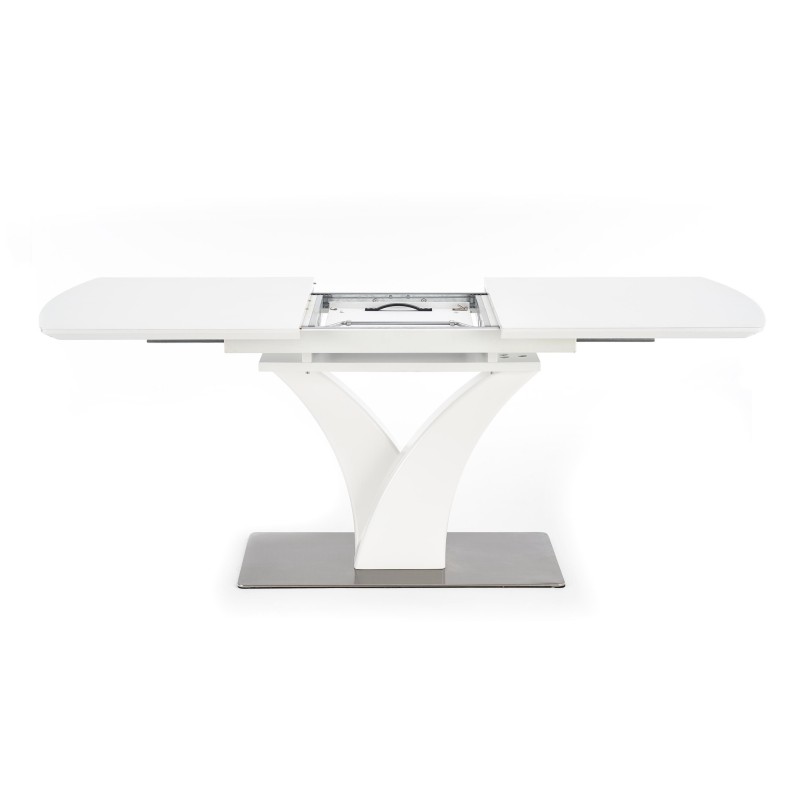 'PALERMO Extendable Table in Matte White' 'PALERMO Extendable Table in Matte White'