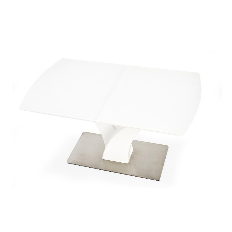 'PALERMO Extendable Table in Matte White' 'PALERMO Extendable Table in Matte White'