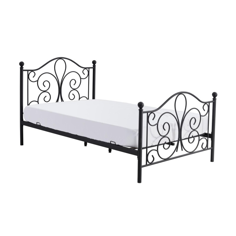 PANAMA 120 cm łóżko metalowe czarny (2p 1szt) PANAMA 120 cm łóżko metalowe czarny (2p 1szt)