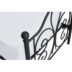 PANAMA 120 cm łóżko metalowe czarny (2p 1szt) PANAMA 120 cm łóżko metalowe czarny (2p 1szt)