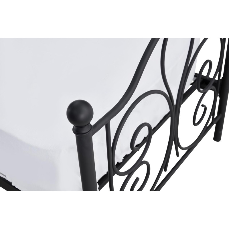 PANAMA 120 cm łóżko metalowe czarny (2p 1szt) PANAMA 120 cm łóżko metalowe czarny (2p 1szt)