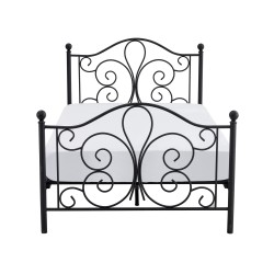 PANAMA 120 cm łóżko metalowe czarny (2p 1szt) PANAMA 120 cm łóżko metalowe czarny (2p 1szt)