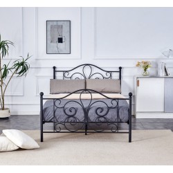 'PANAMA 140 cm Black Metal Bed' 'PANAMA 140 cm Black Metal Bed'