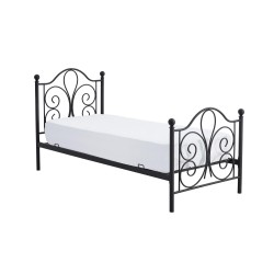 PANAMA 90 cm łóżko metalowe czarny (2p 1szt) PANAMA 90 cm łóżko metalowe czarny (2p 1szt)