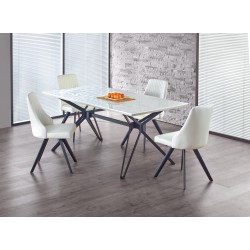 'PASCAL White - Black Table'
