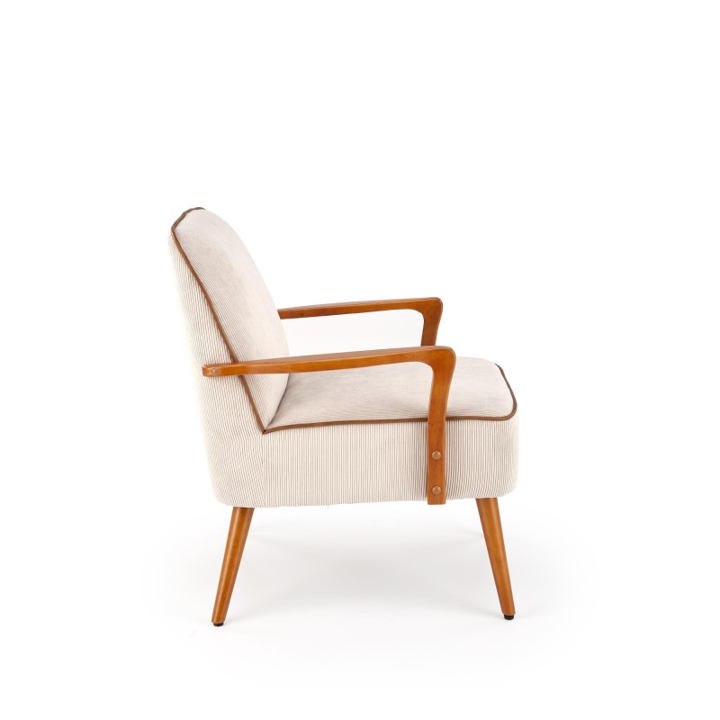 'PASTORE Relaxation Armchair Light Beige / Light Walnut' 'PASTORE Relaxation Armchair Light Beige / Light Walnut'