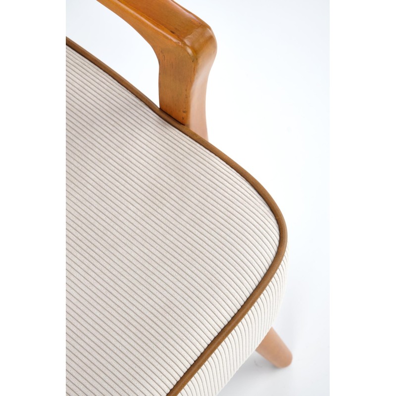 'PASTORE Relaxation Armchair Light Beige / Light Walnut' 'PASTORE Relaxation Armchair Light Beige / Light Walnut'